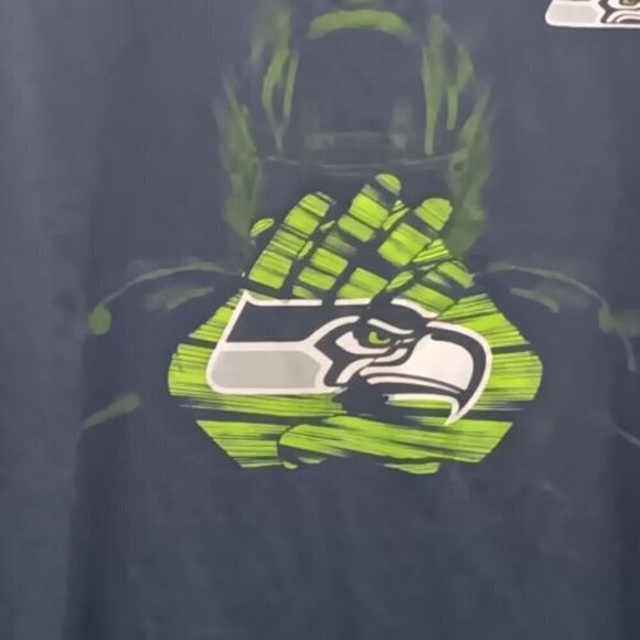 Seattle Seahawks Size XL Nike Blue Tee Short Sleeve NFL Football - Picture 3 of 8